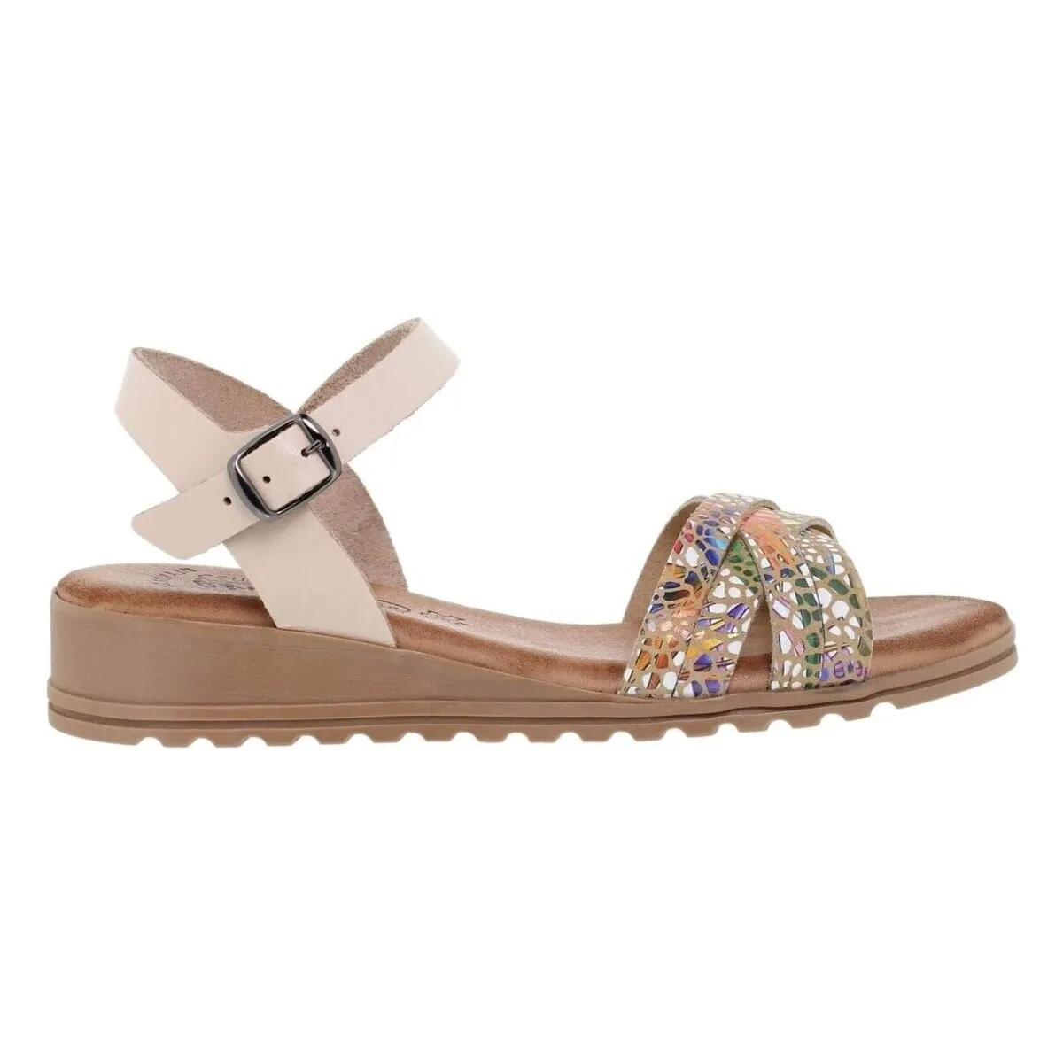 Sandalias beige de piel by