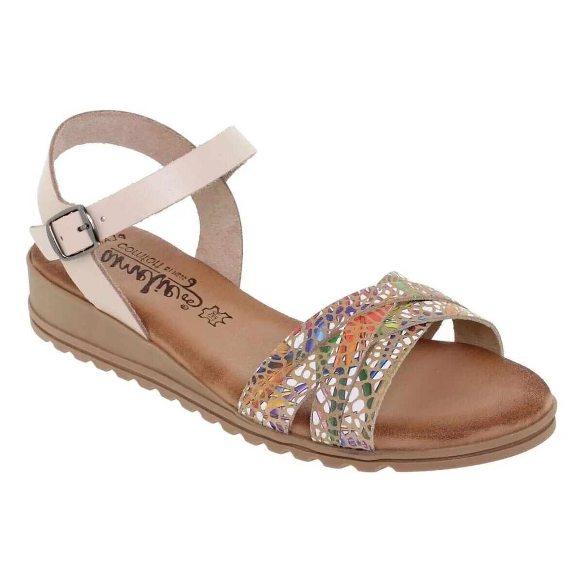 Sandalias beige de piel by