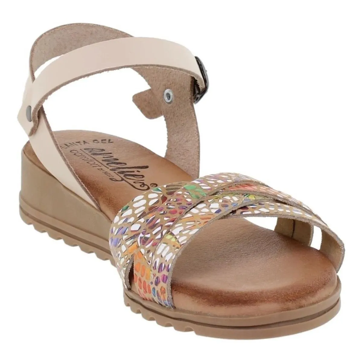 Sandalias beige de piel by