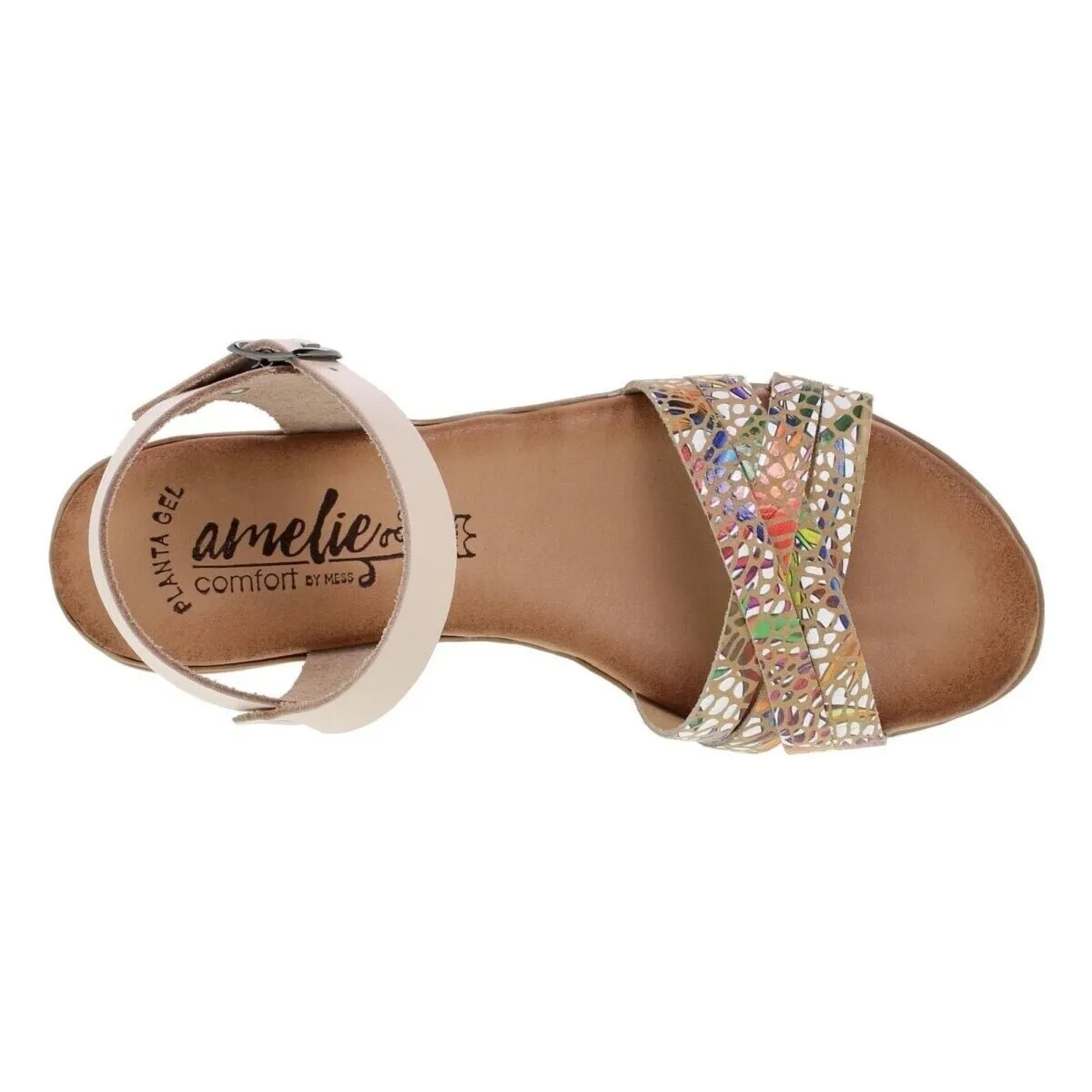Sandalias beige de piel by