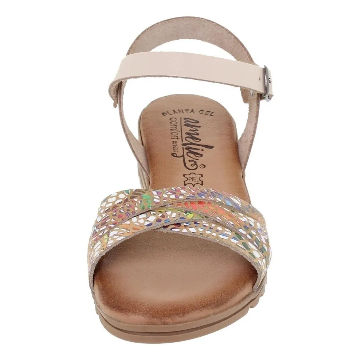 Sandalias beige de piel by