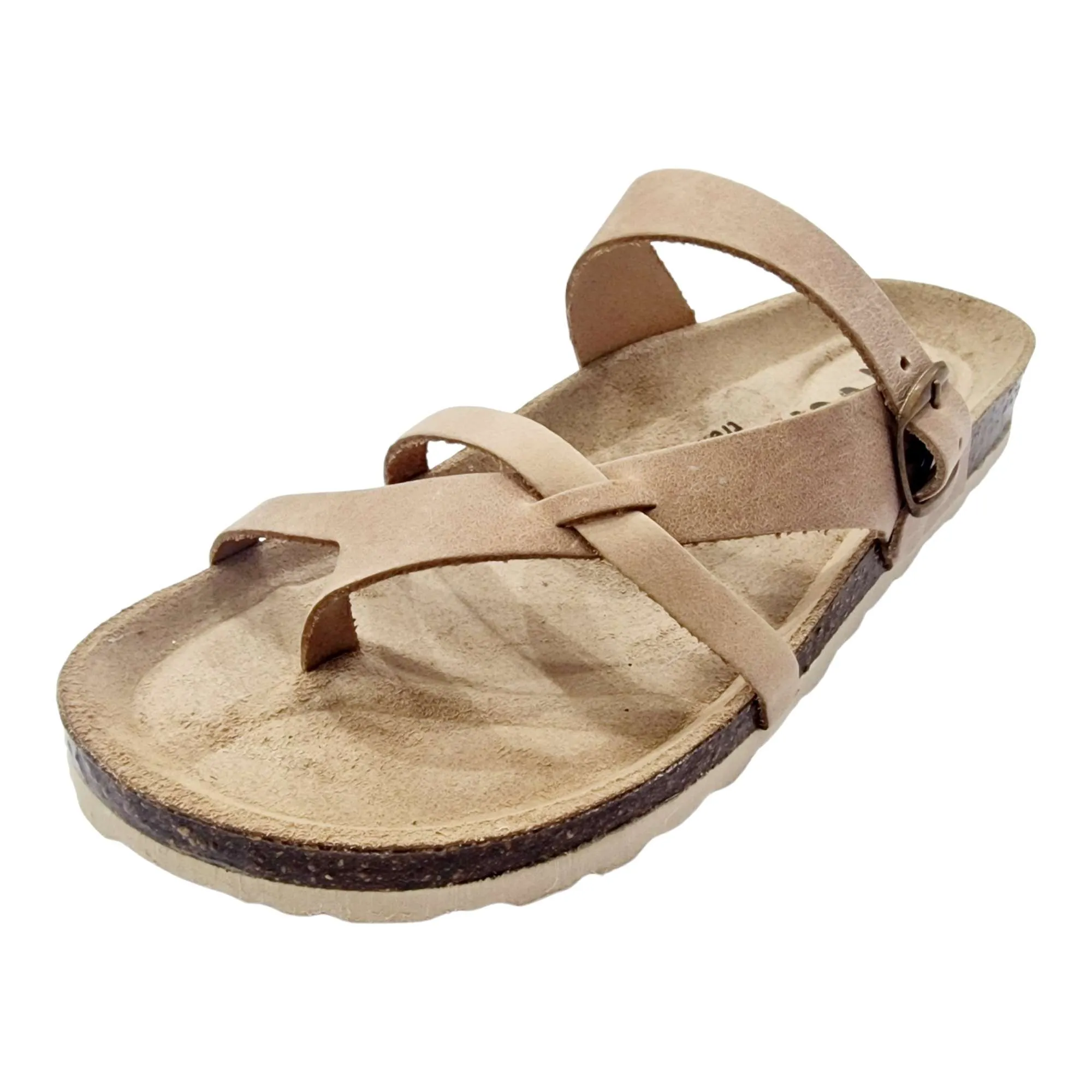 SANDALIAS BIO ESCLAVA MUJER BEIGE