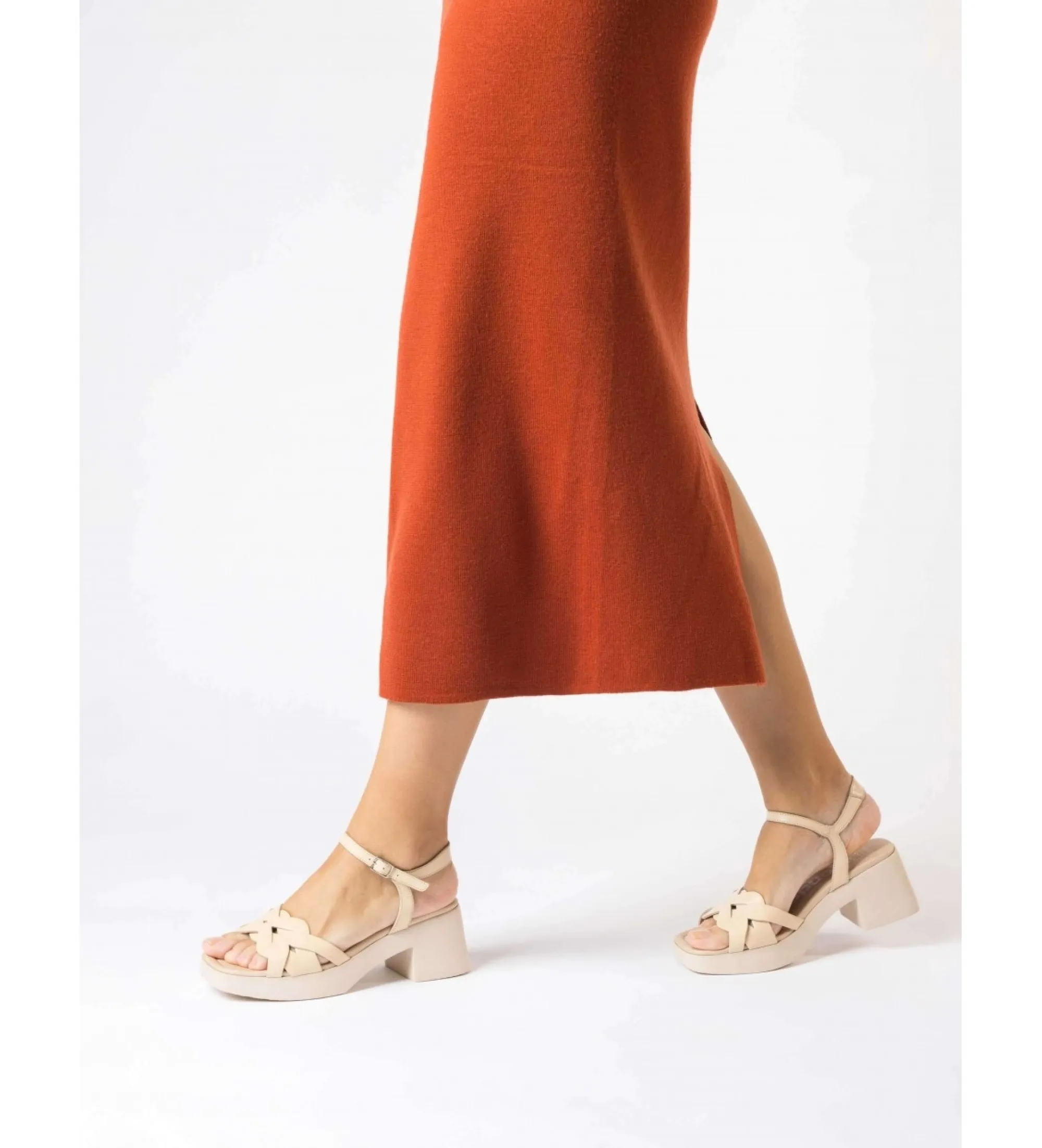 Sandalias de piel Catalina Beige