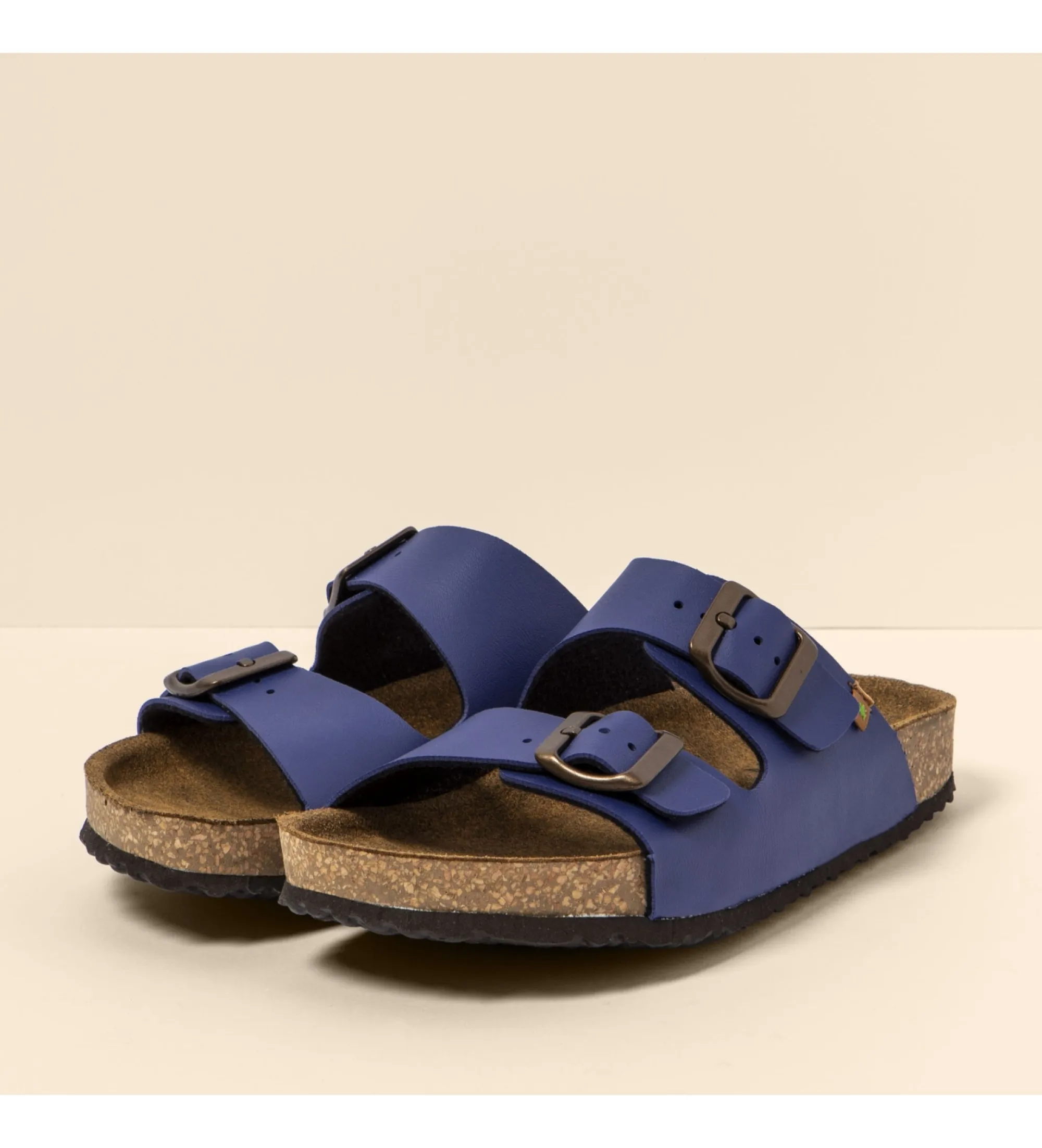 Sandalias de Piel Ne50 Waraji azul