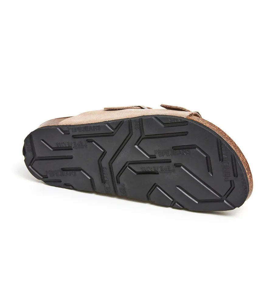 Sandalias de Piel Oban beige