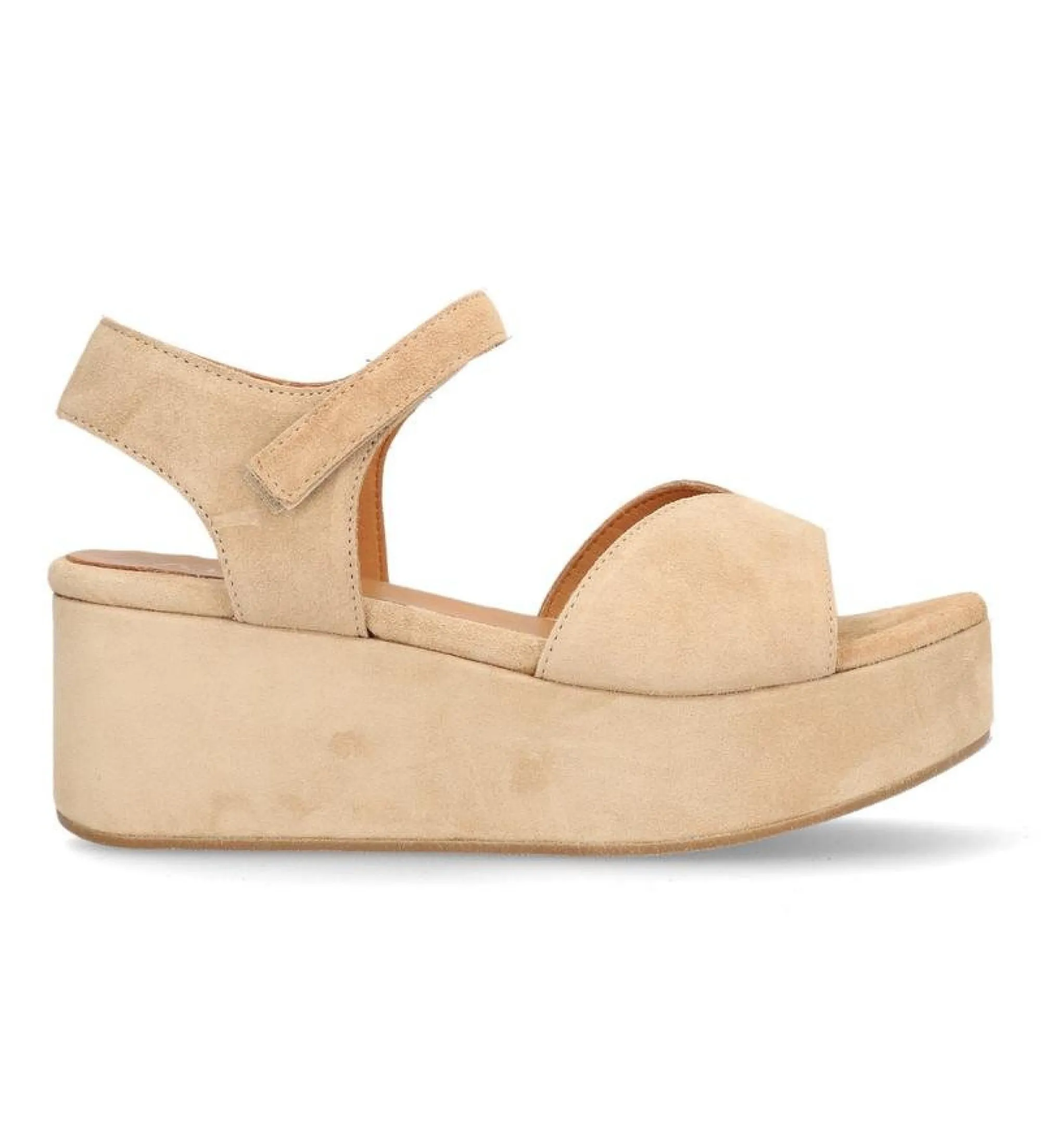 Sandalias de piel Sitges beige