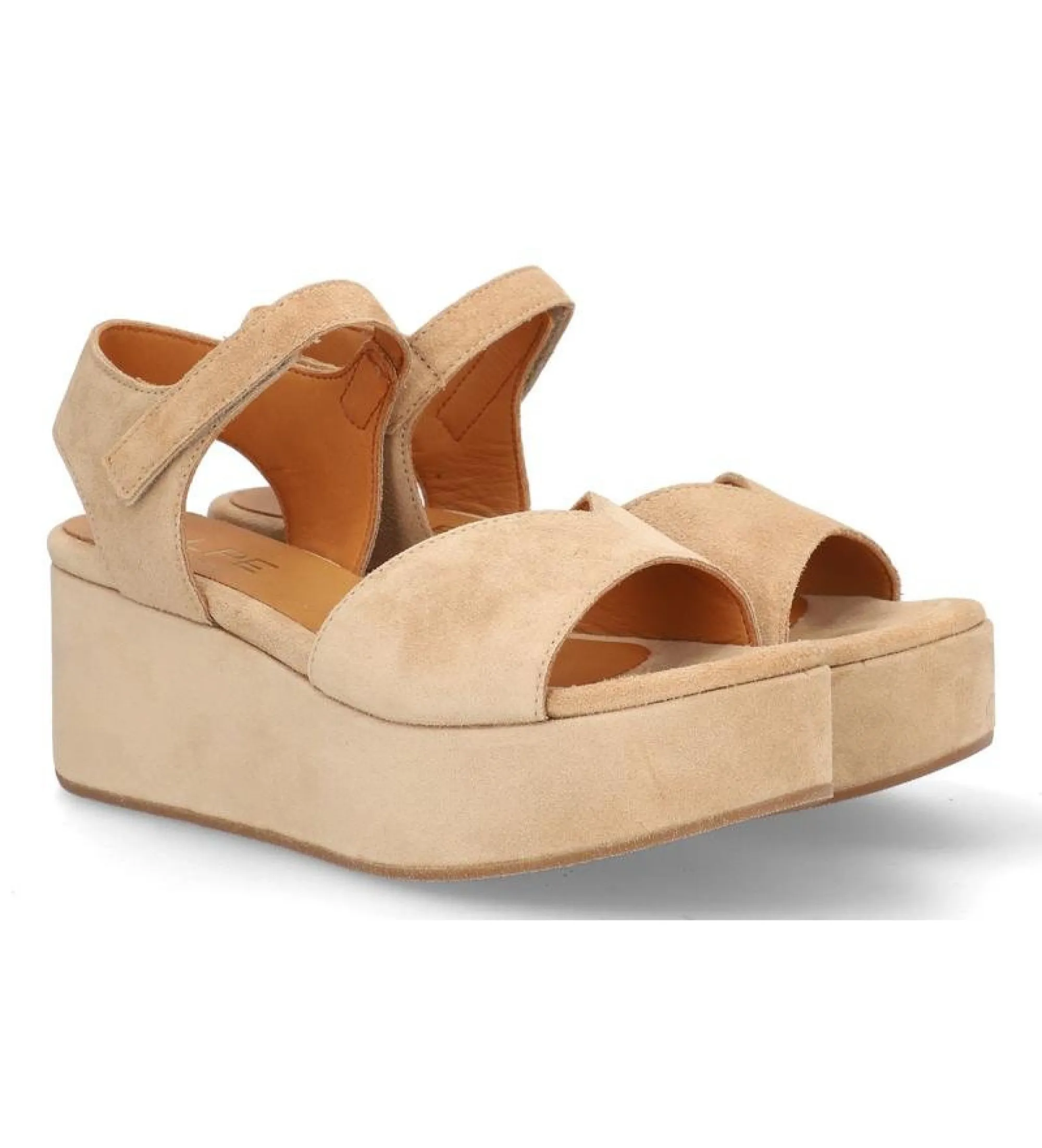 Sandalias de piel Sitges beige