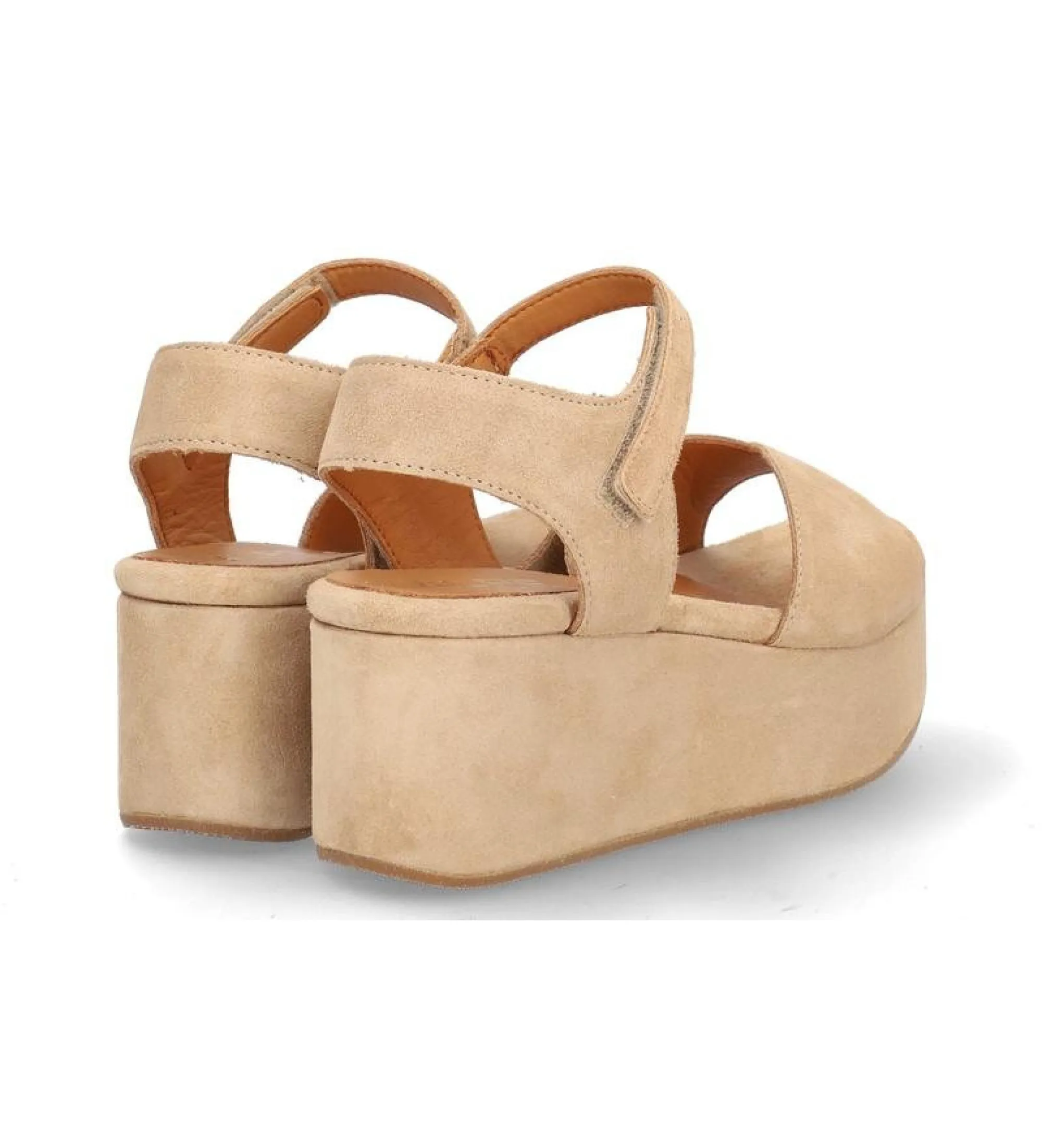 Sandalias de piel Sitges beige