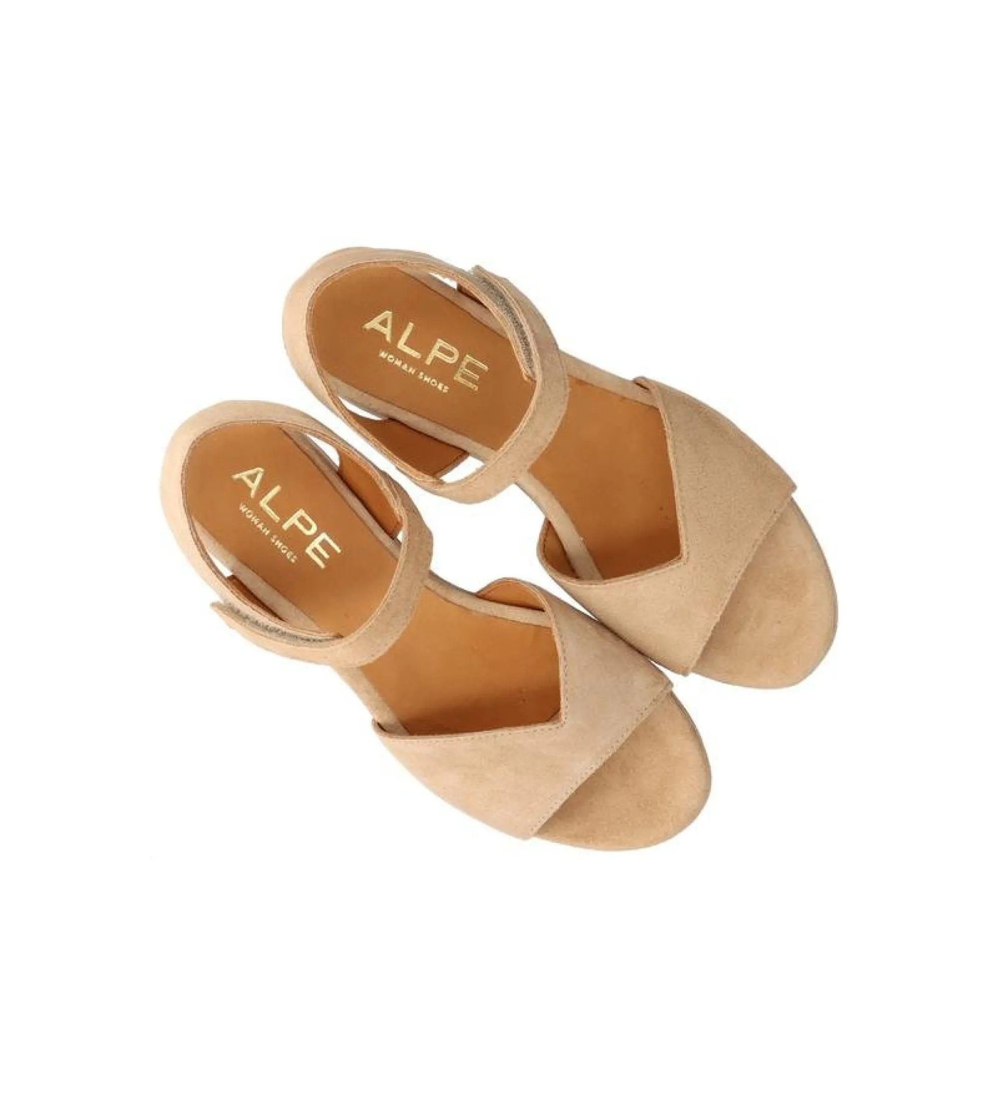 Sandalias de piel Sitges beige