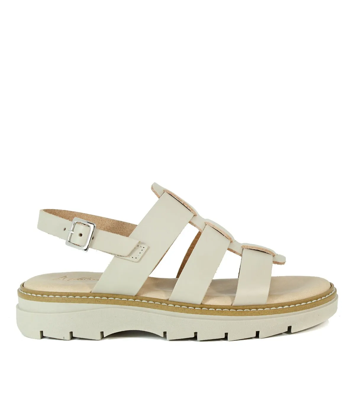 SANDALIAS ESPARTANAS BEIGE APLAUSO 5591