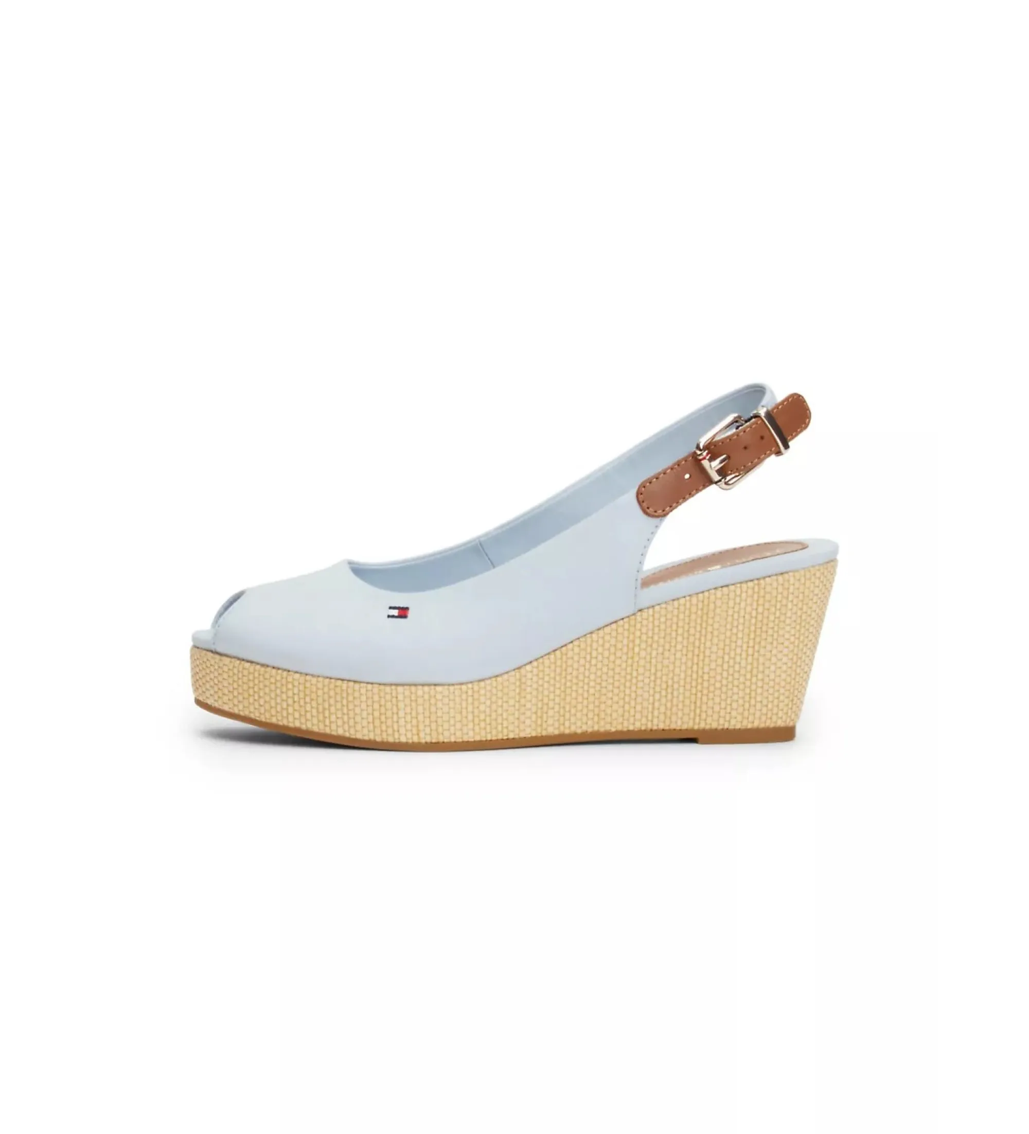 SANDALIAS ICONIC AZUL ALTURA CUñA 7CM