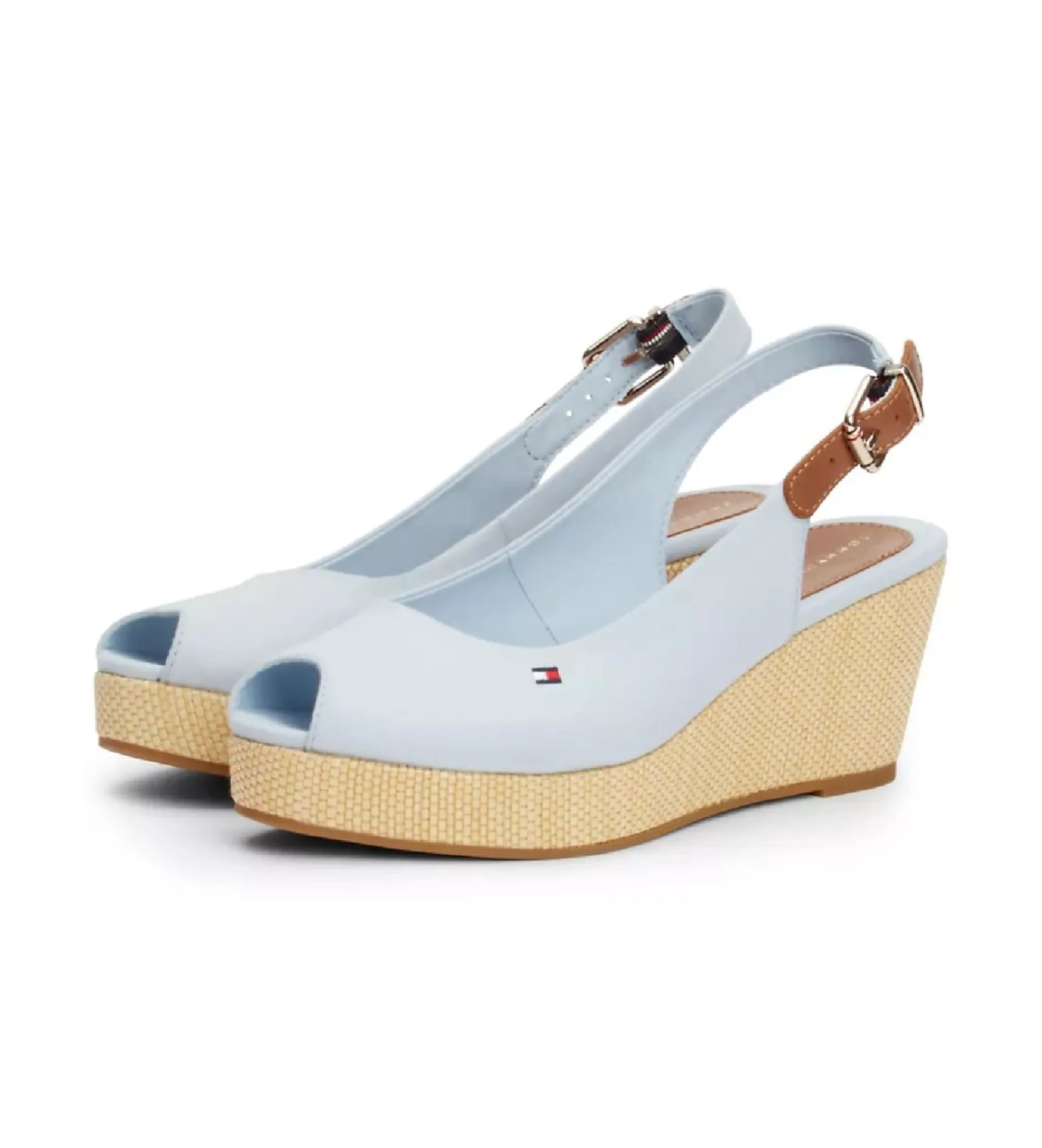 SANDALIAS ICONIC AZUL ALTURA CUñA 7CM