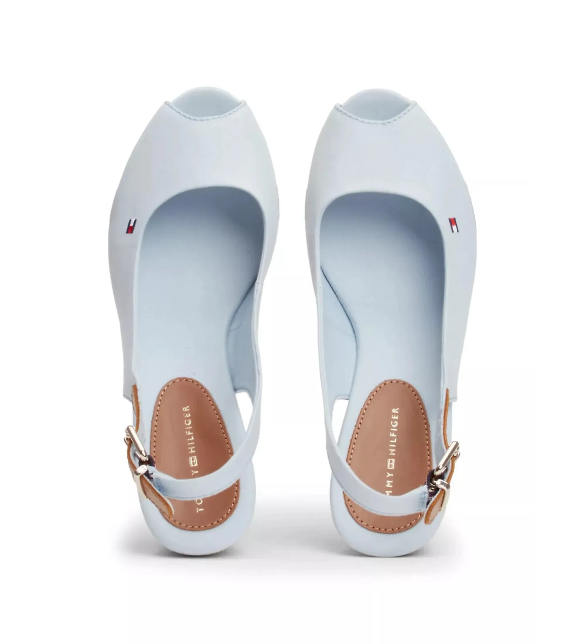 SANDALIAS ICONIC AZUL ALTURA CUñA 7CM