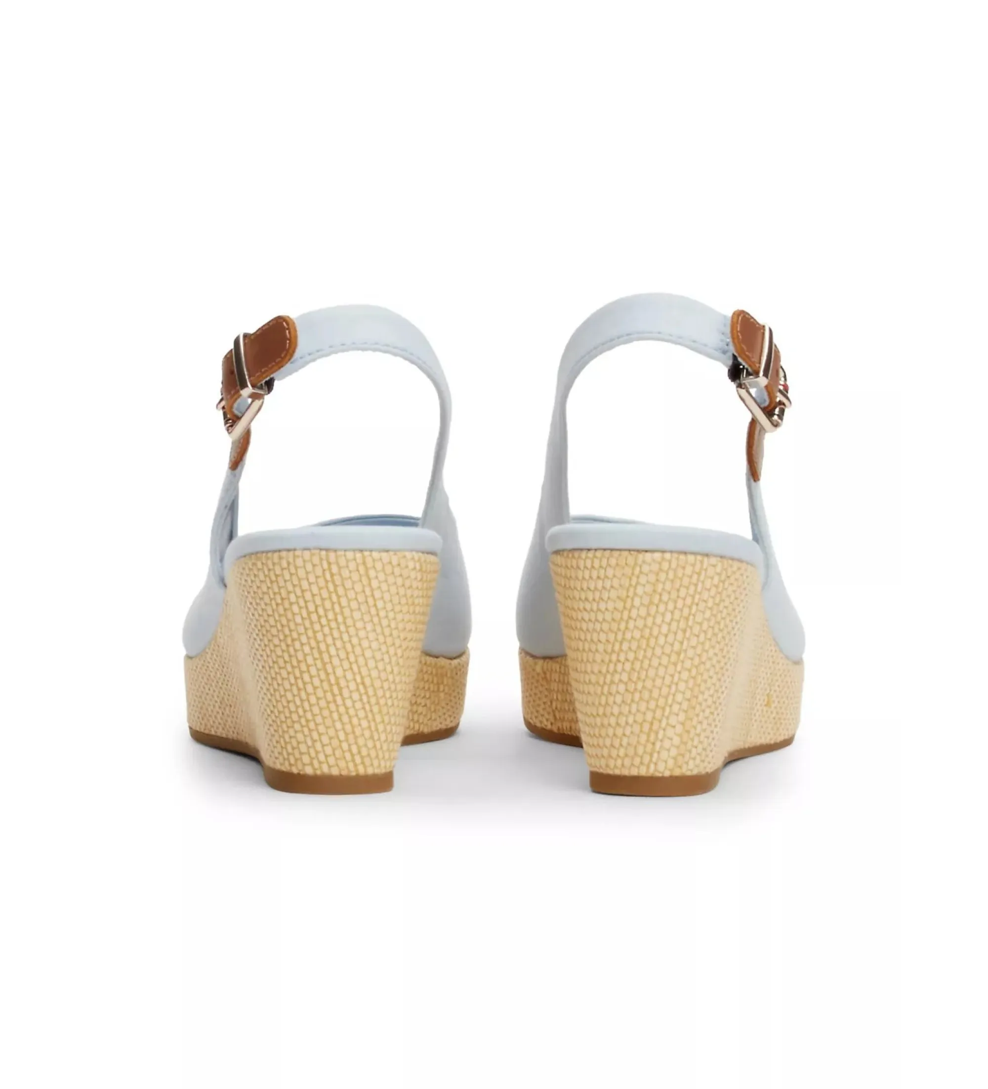 SANDALIAS ICONIC AZUL ALTURA CUñA 7CM