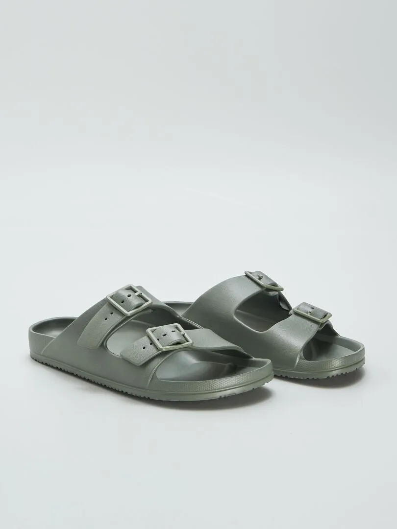 SANDALIAS MOLDEADAS  VERDE
