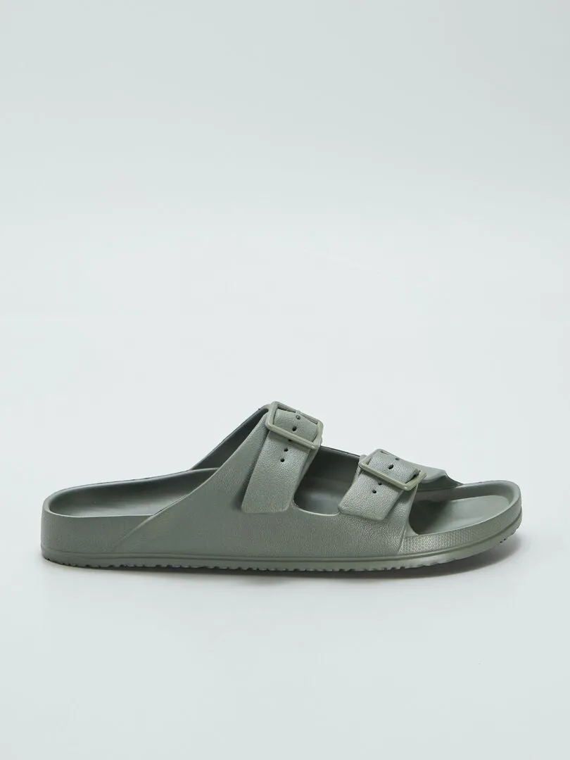 SANDALIAS MOLDEADAS  VERDE