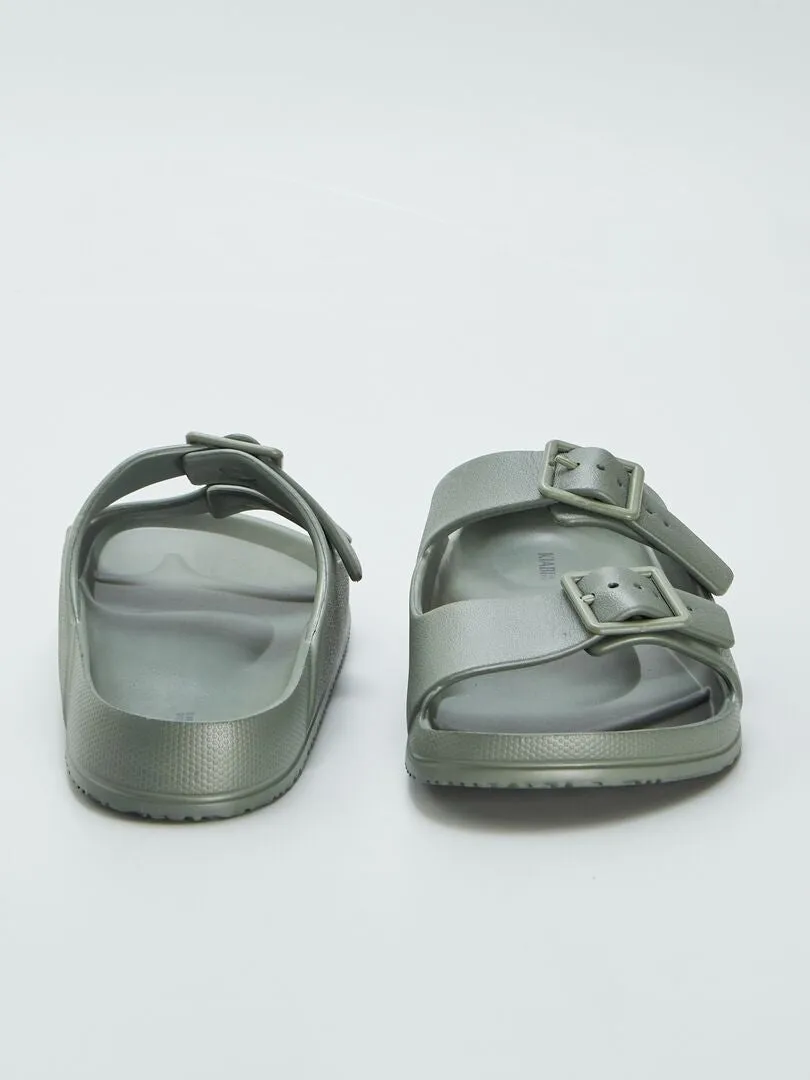 SANDALIAS MOLDEADAS  VERDE