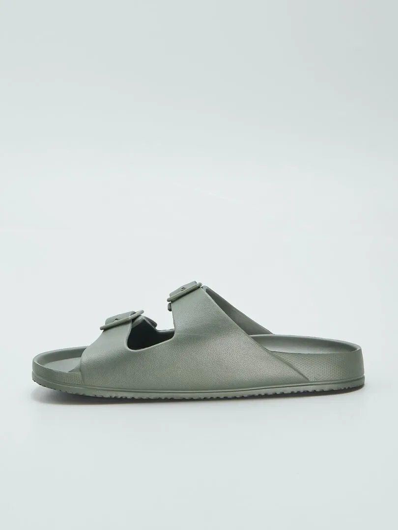 SANDALIAS MOLDEADAS  VERDE