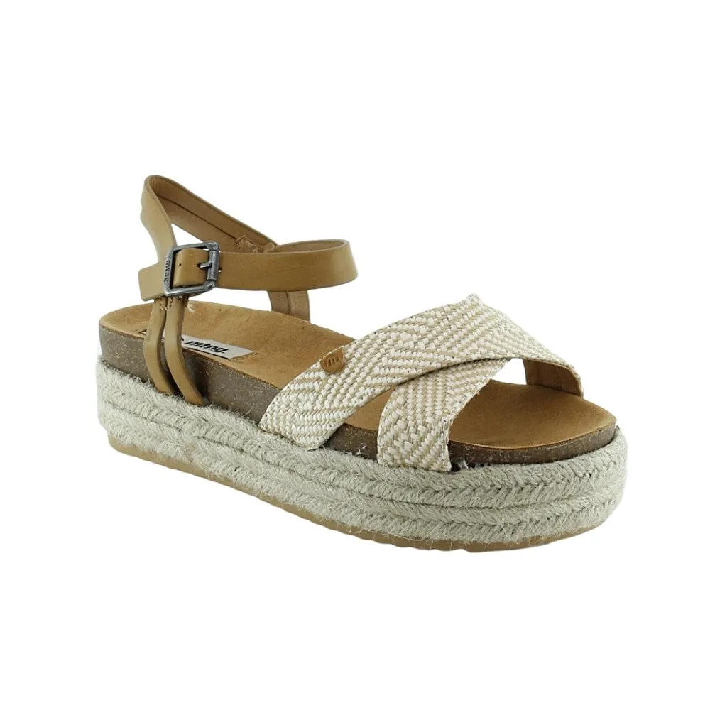SANDALIAS MUSTANG PERLA BEIGECUERO
