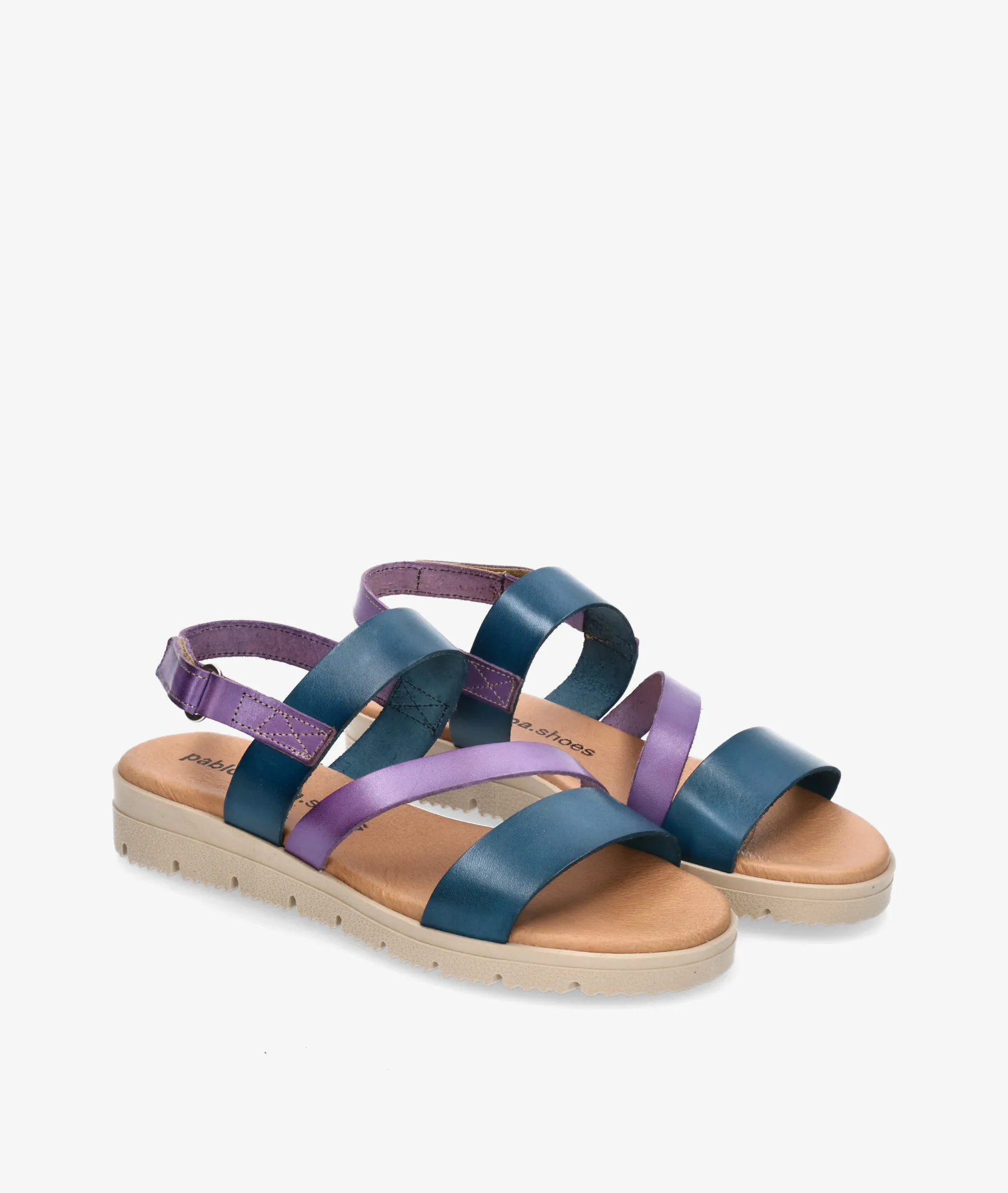 Sandalias pabloochoa.shoes 1807 en azul marino
