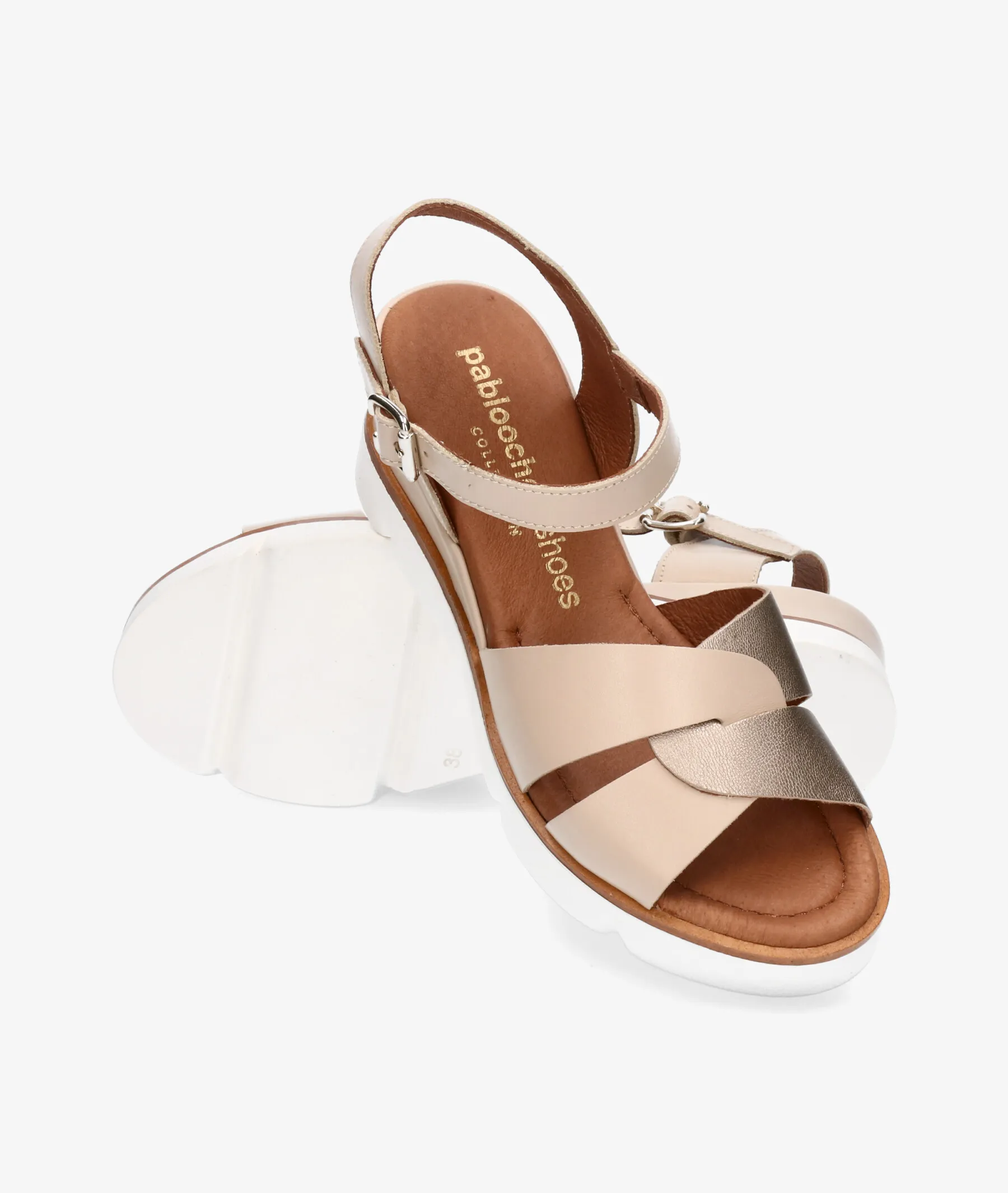 Sandalias pabloochoa.shoes 40001 en beige