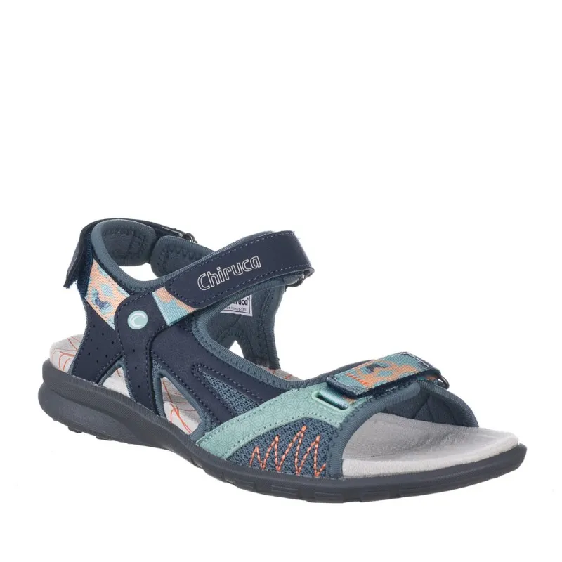 Sandalias Planas Chiruca Cadaques Mujer Azul