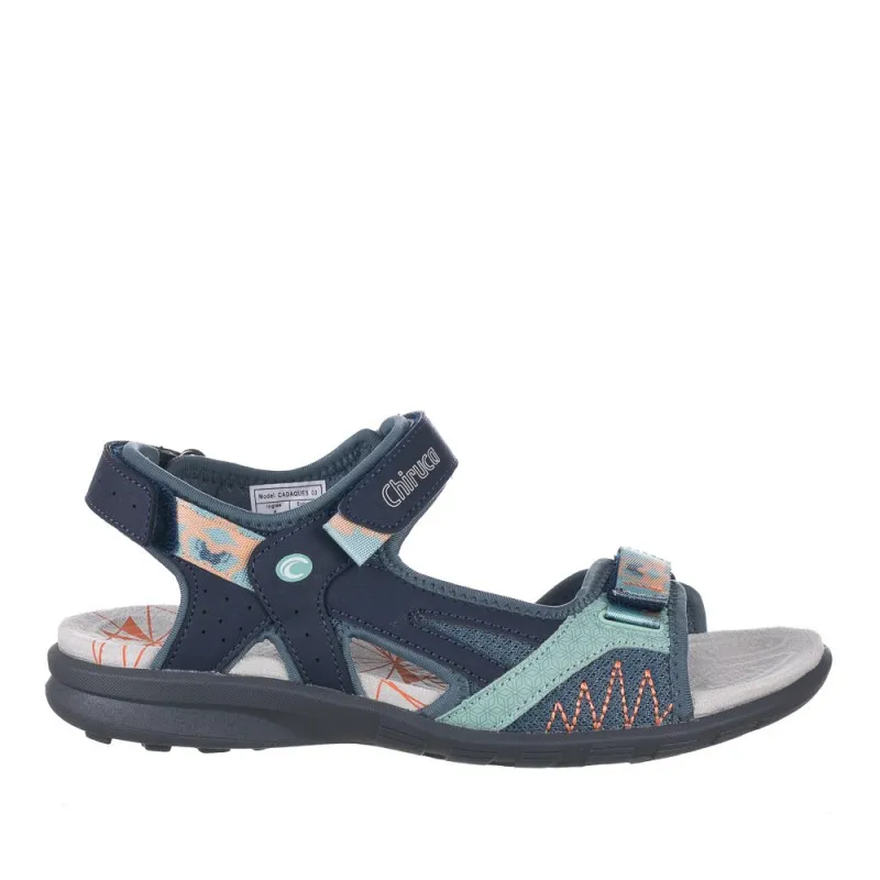 Sandalias Planas Chiruca Cadaques Mujer Azul