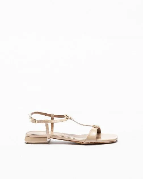 Sandalias planas PROF 232L Beige