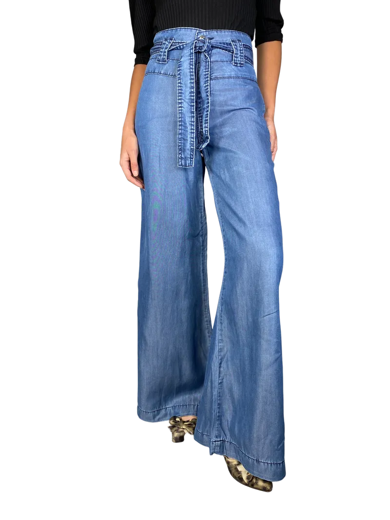 SAVILLE ROW Pantalón Azul Holgado