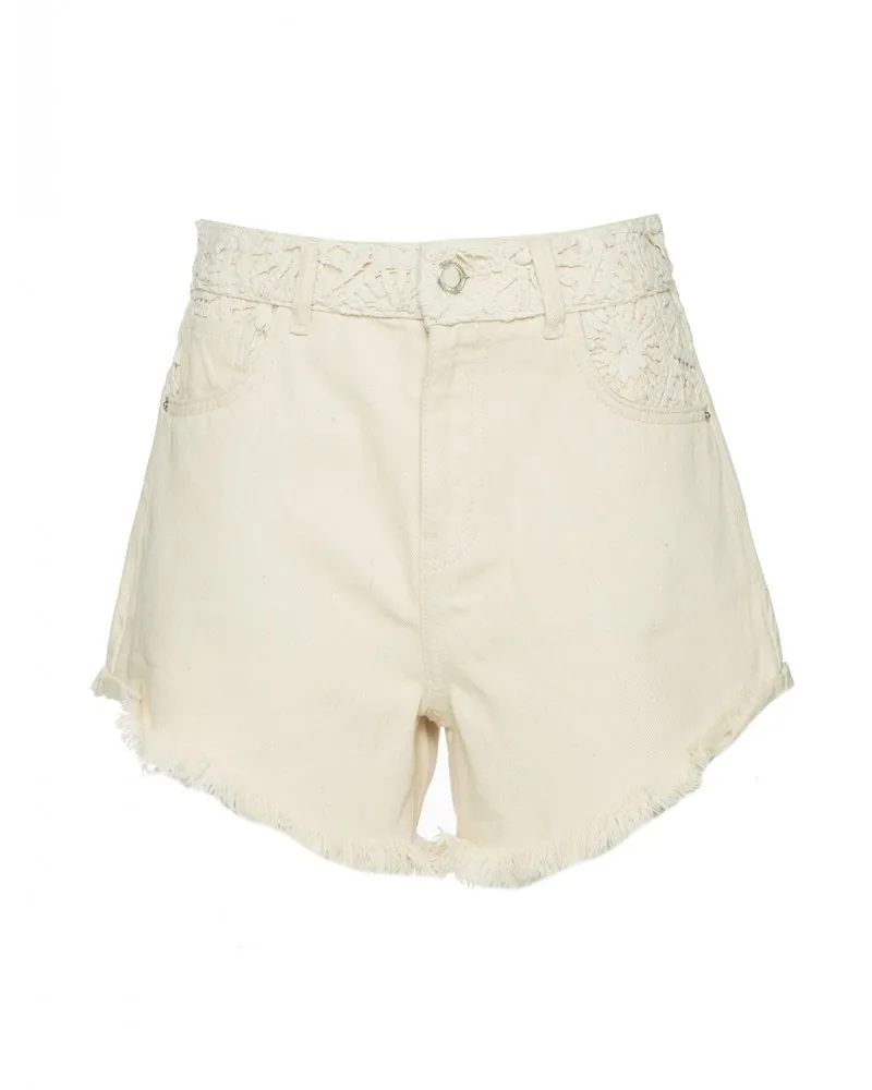 Short encaje Crudo