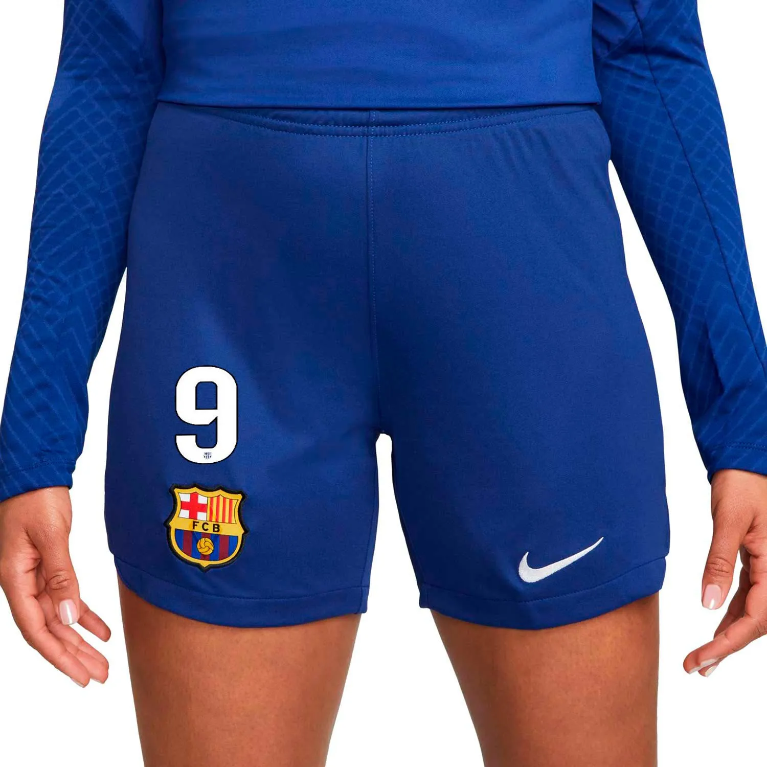 Short Nike Barcelona Lewandowski mujer 2023 2024 DF Stadium
