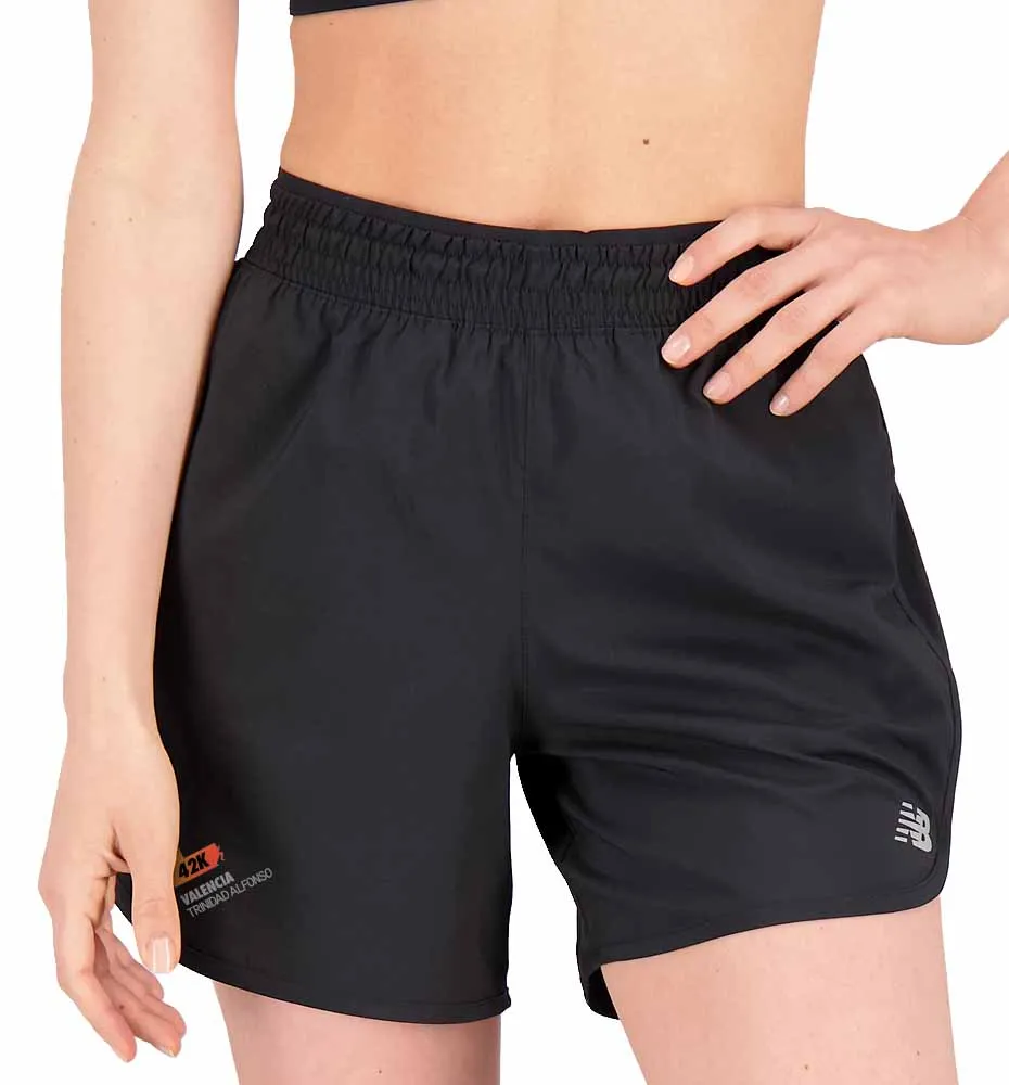 Short Running_Mujer_NEW BALANCE Maratón Valencia Accel 5in Short
