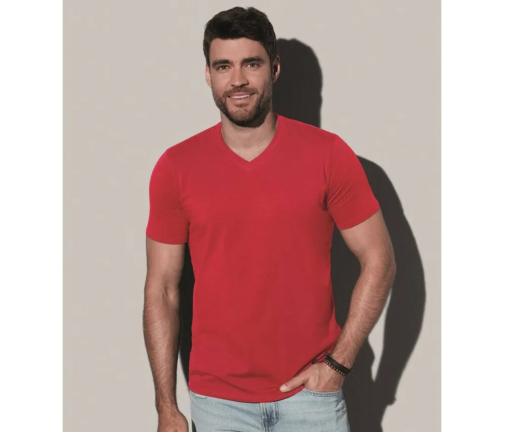 STEDMAN ST9610  VNECK TSHIRT FOR MEN  BLACK OPAL