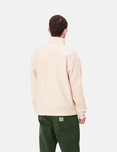 SUDADERA CARHARTT ZIP AMERICAN SCRIPT SWEAT  MOONBEAM