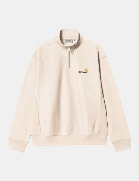 SUDADERA CARHARTT ZIP AMERICAN SCRIPT SWEAT  MOONBEAM