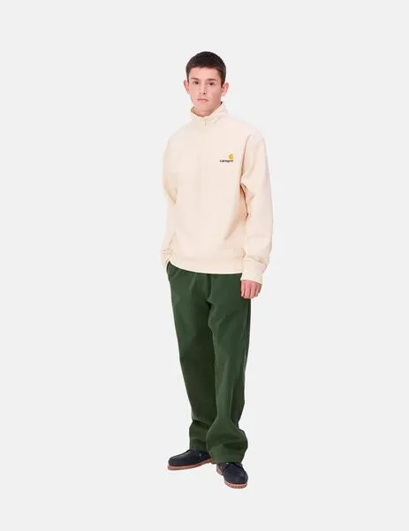 SUDADERA CARHARTT ZIP AMERICAN SCRIPT SWEAT  MOONBEAM
