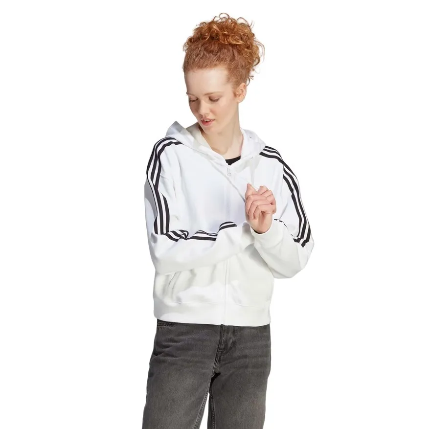 SUDADERA MUJER ADIDAS BLANCA BOMBER