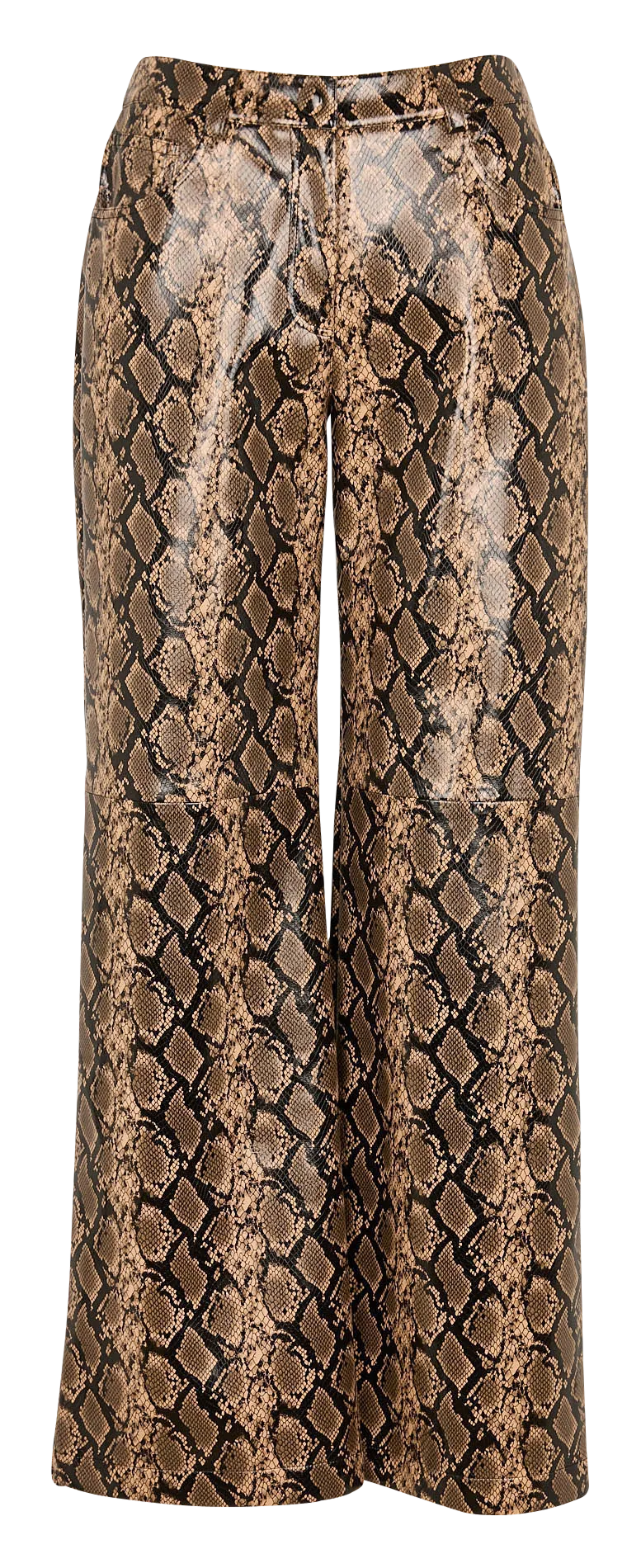 SUNCOO JIMMY  PANTALóN ACAMPANADO ESTAMPADO EN MARRON