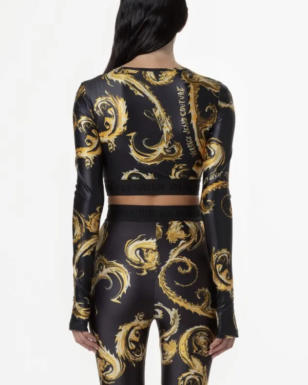 Suéter corto Versace Jeans Couture 77HAH218 dorado