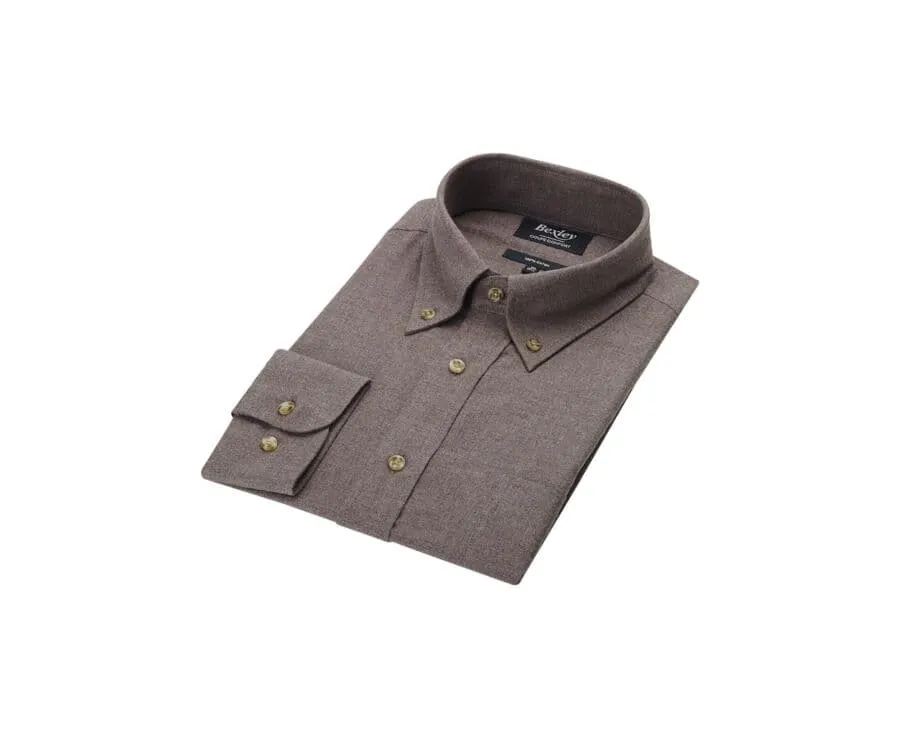TAUPE FLANNEL SHIRT  ANDER