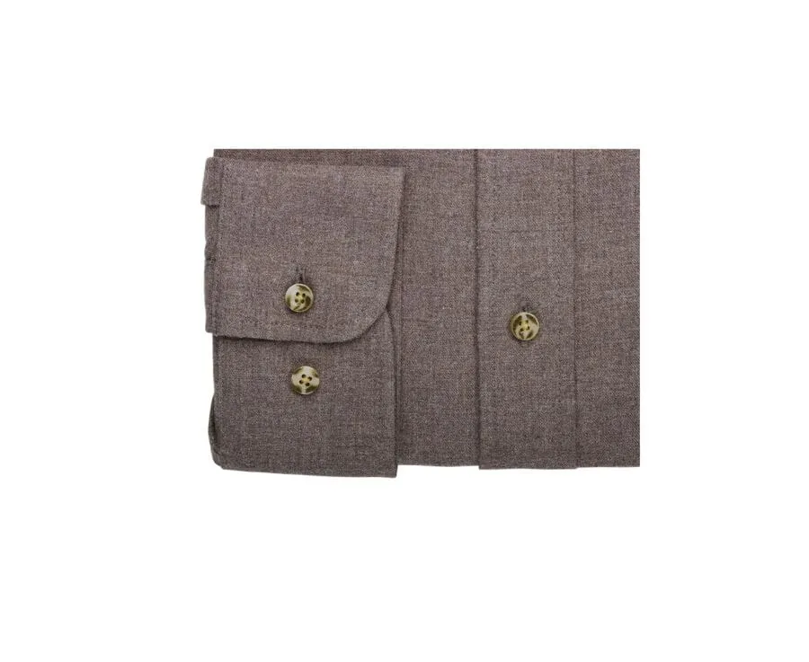 TAUPE FLANNEL SHIRT  ANDER