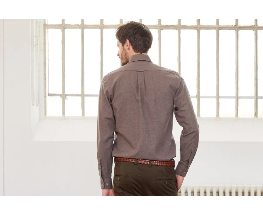 TAUPE FLANNEL SHIRT  ANDER