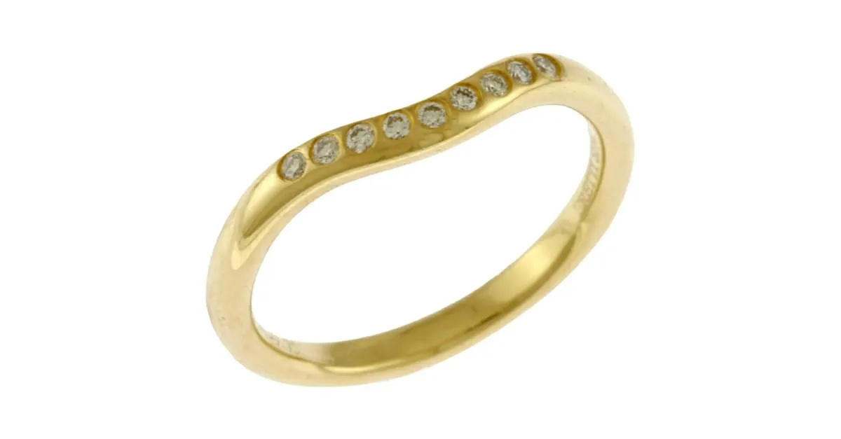 Tiffany & Co Anillo Curvado Tiffany en Oro de 18K Dorado 