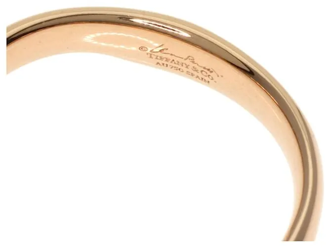 Tiffany & Co Anillo de diamante 5P Tiffany Elsa Peretti Dorado 