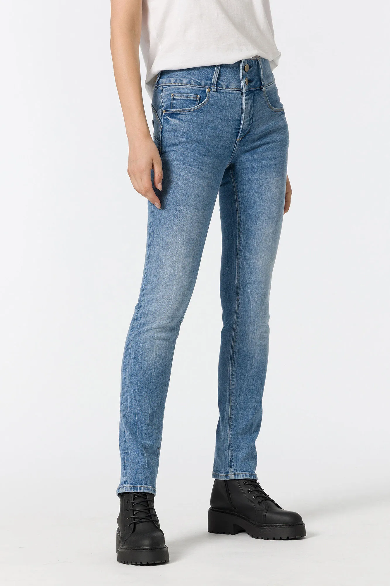 Tiffosi Jeans Slim Tiro Alto
