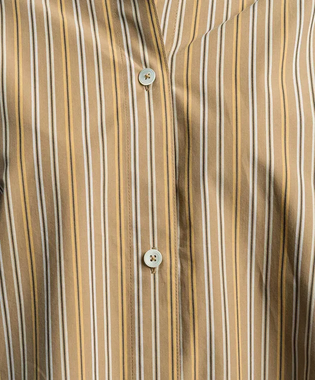 Toteme Brown striped shirt