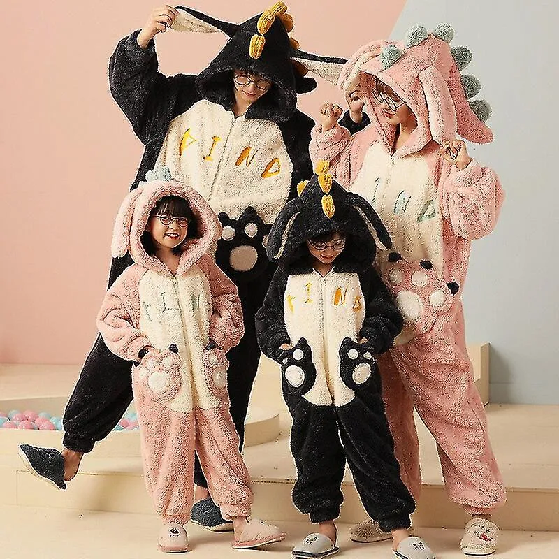 TRAJE PADREHIJO PIJAMAS MONOS MUJERES HOMBRES ROPA DE DORMIR SUDADERAS CON CAPUCHA UNISEX INVIERNO ESPROSAR PIJAMA ONESIE DIBUJ