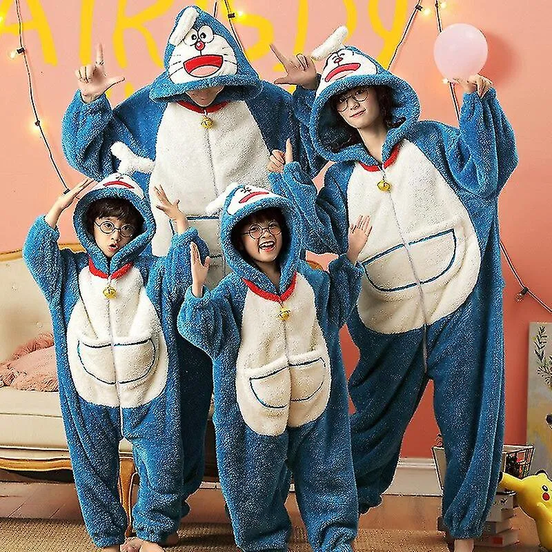 TRAJE PADREHIJO PIJAMAS MONOS MUJERES HOMBRES ROPA DE DORMIR SUDADERAS CON CAPUCHA UNISEX INVIERNO ESPROSAR PIJAMA ONESIE DIBUJ