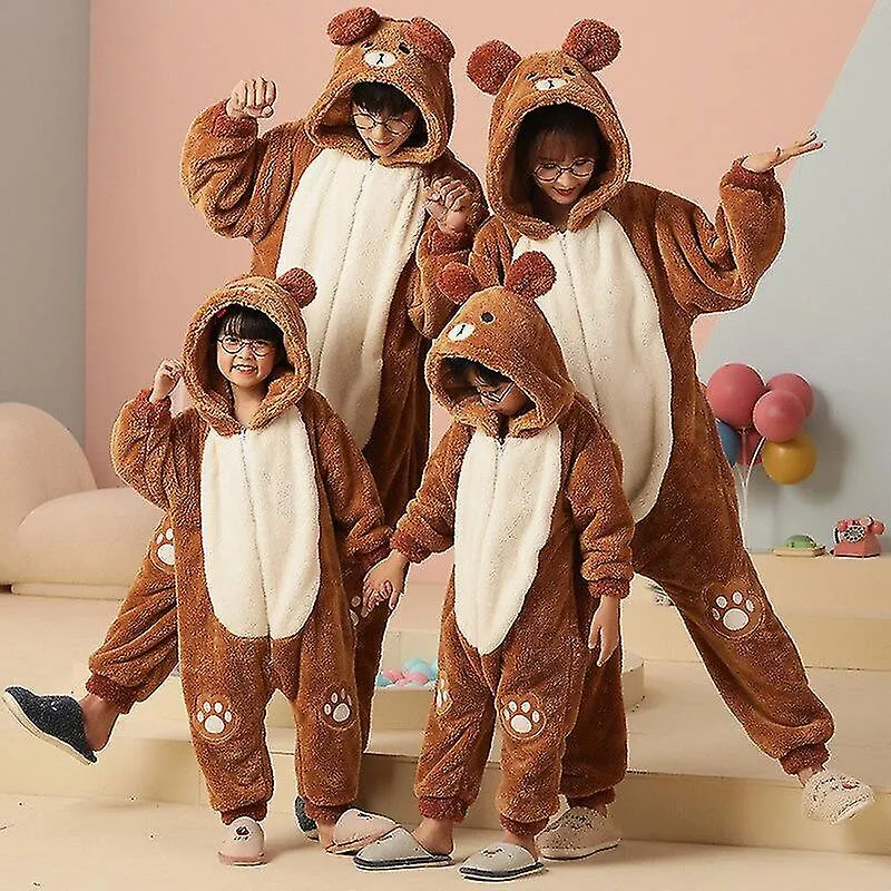 TRAJE PADREHIJO PIJAMAS MONOS MUJERES HOMBRES ROPA DE DORMIR SUDADERAS CON CAPUCHA UNISEX INVIERNO ESPROSAR PIJAMA ONESIE DIBUJ