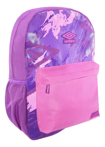 Umbro Mochila Escolar Diseño Sport Bolsa Frente Mujer 90582 Color Morado